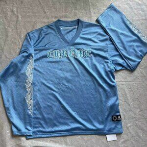 Chrome Hearts Sports Mesh Warm Up Jersey Blue